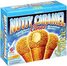 Ice-Cream-Nutty-Caramel-Cones